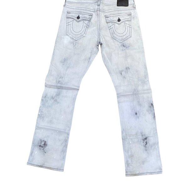 True Religion Jeans Size 36 RICKY White/Gray - Picture 4 of 7